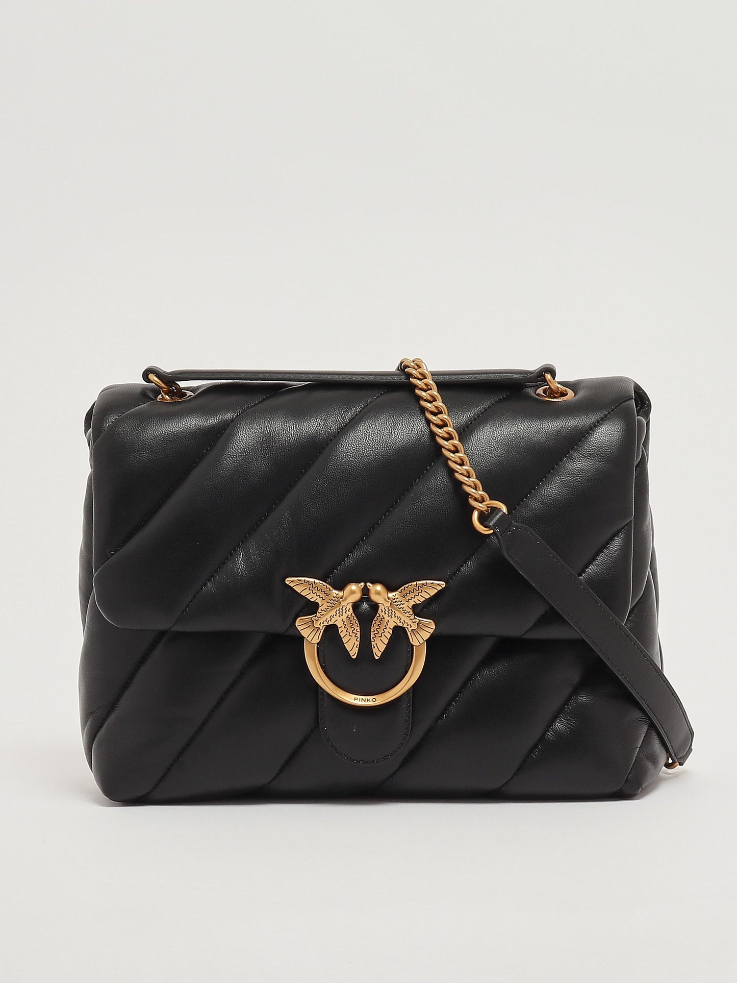 Pinko Borsa donna Love Puff Big CL in pelle - Dimensioni: 22 x 16 x 9 cm 100% Leather