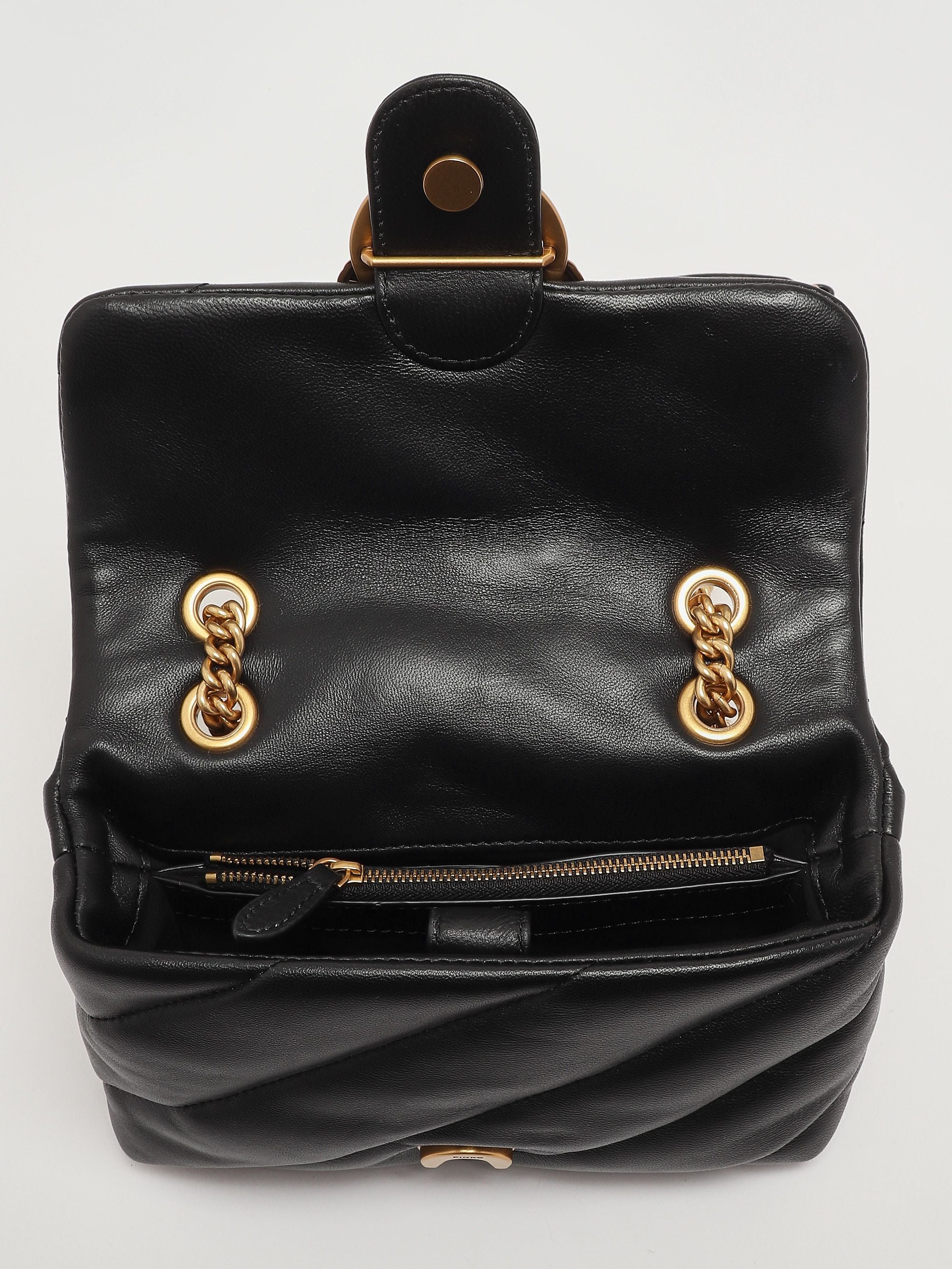 Pinko Borsa donna Love Puff Mini in pelle - Dimensioni: 22 x 16 x 9 cm 100% Leather