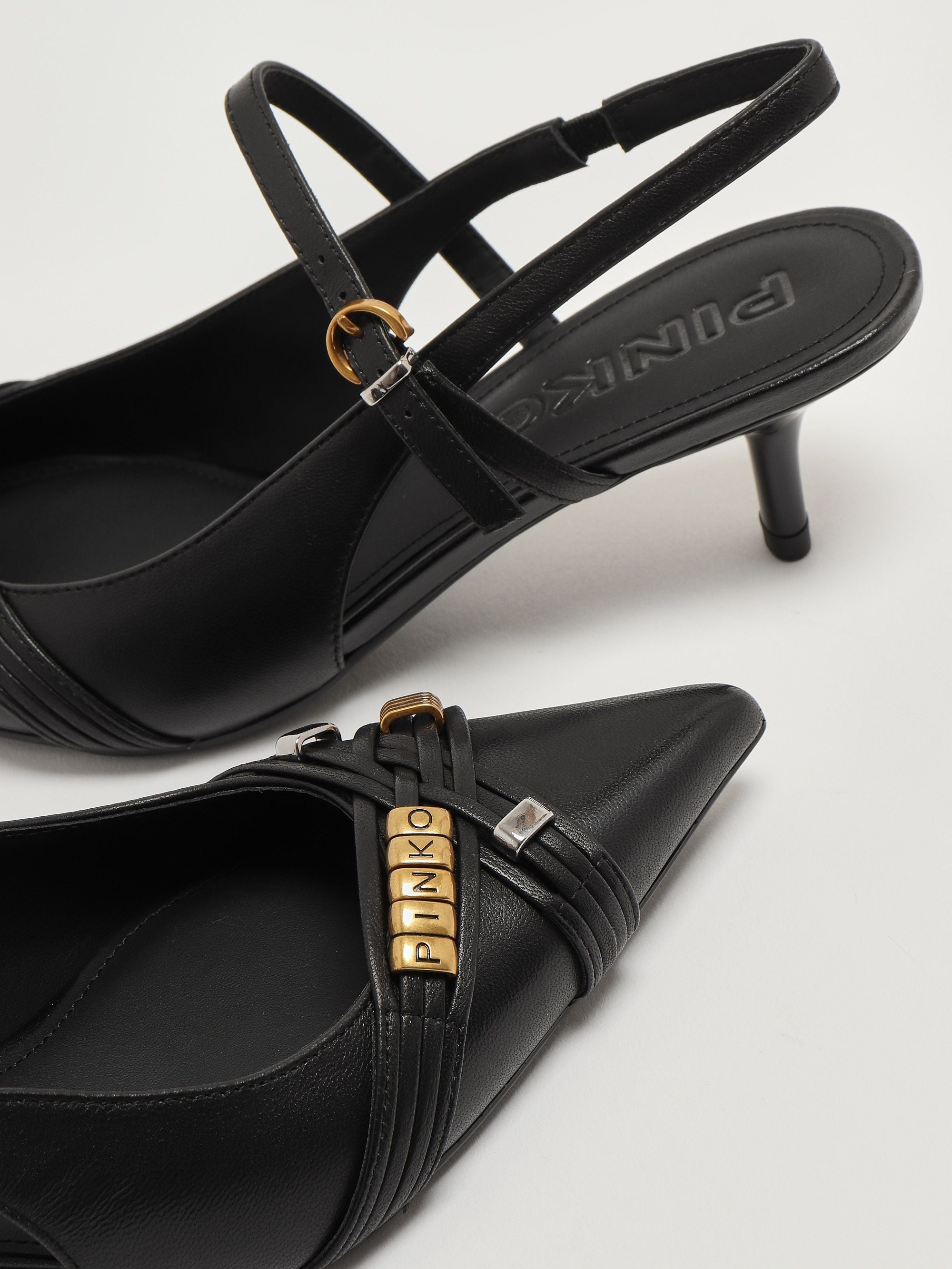 Pinko Décolleté donna Gloria 18 in pelle nappata