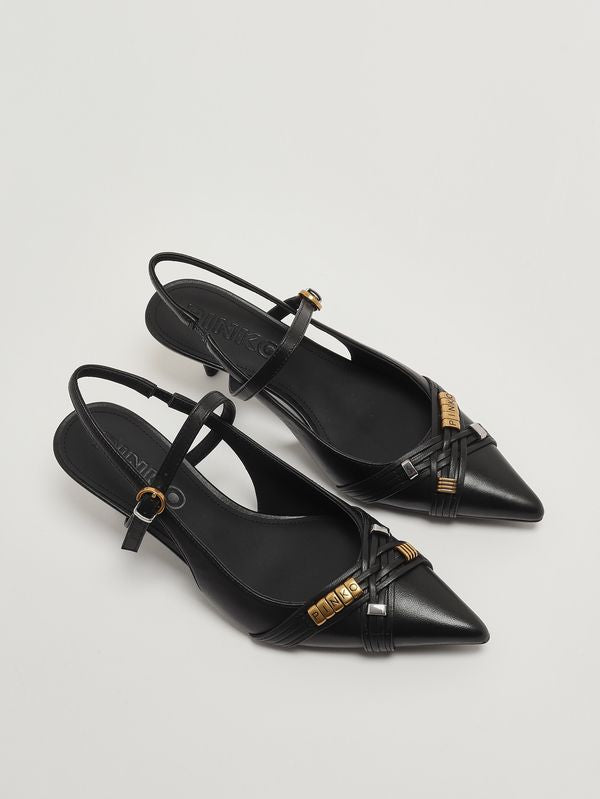 Pinko Décolleté donna Gloria 18 in pelle nappata