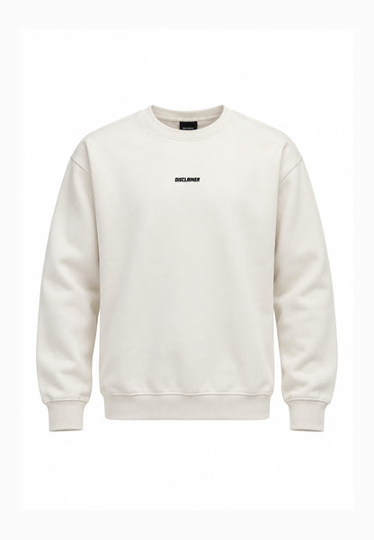 Disclaimer FELPA PANNA CON MINI LOGO DAVANTI E MAXI LOGO RETRO Bambini e ragazzi 26IDK59100.PANNA_