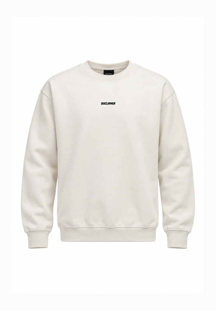 Disclaimer FELPA PANNA CON MINI LOGO DAVANTI E MAXI LOGO RETRO Bambini e ragazzi 26IDK59100.PANNA_