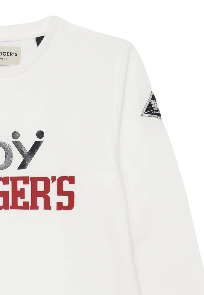 Roy Rogers Maglietta Manica Lunga bambino – Off White Cotone 100%