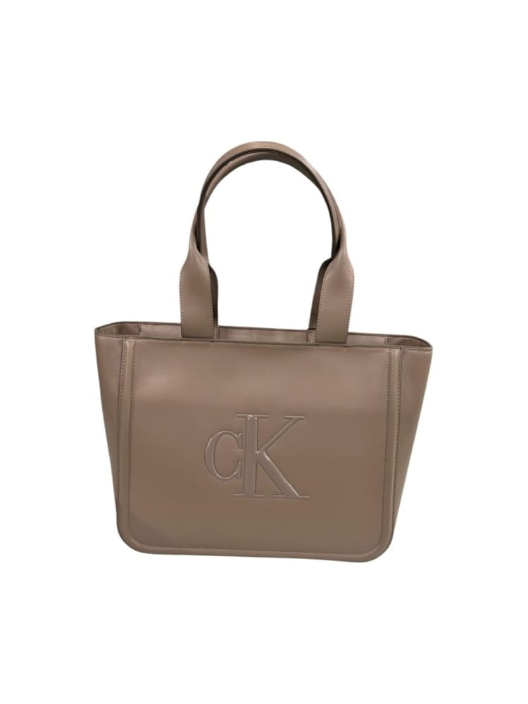 Calvin Klein borsa marrone donna con logo