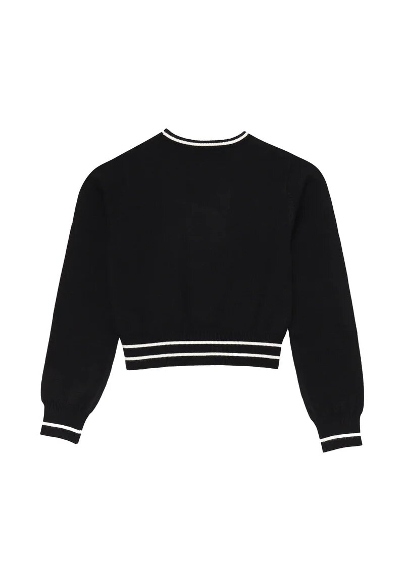 Marc Ellis Completo Nero Bambina In Maglia Girocollo Elegante AI25