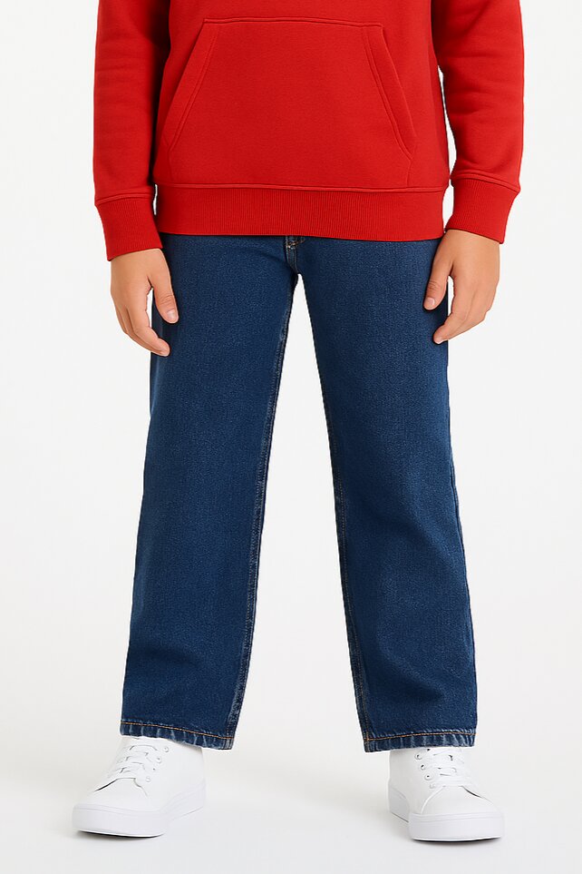 Levi’s Jeans Bambino 555 Relaxed Straight – Fit Ampio Blu Denim