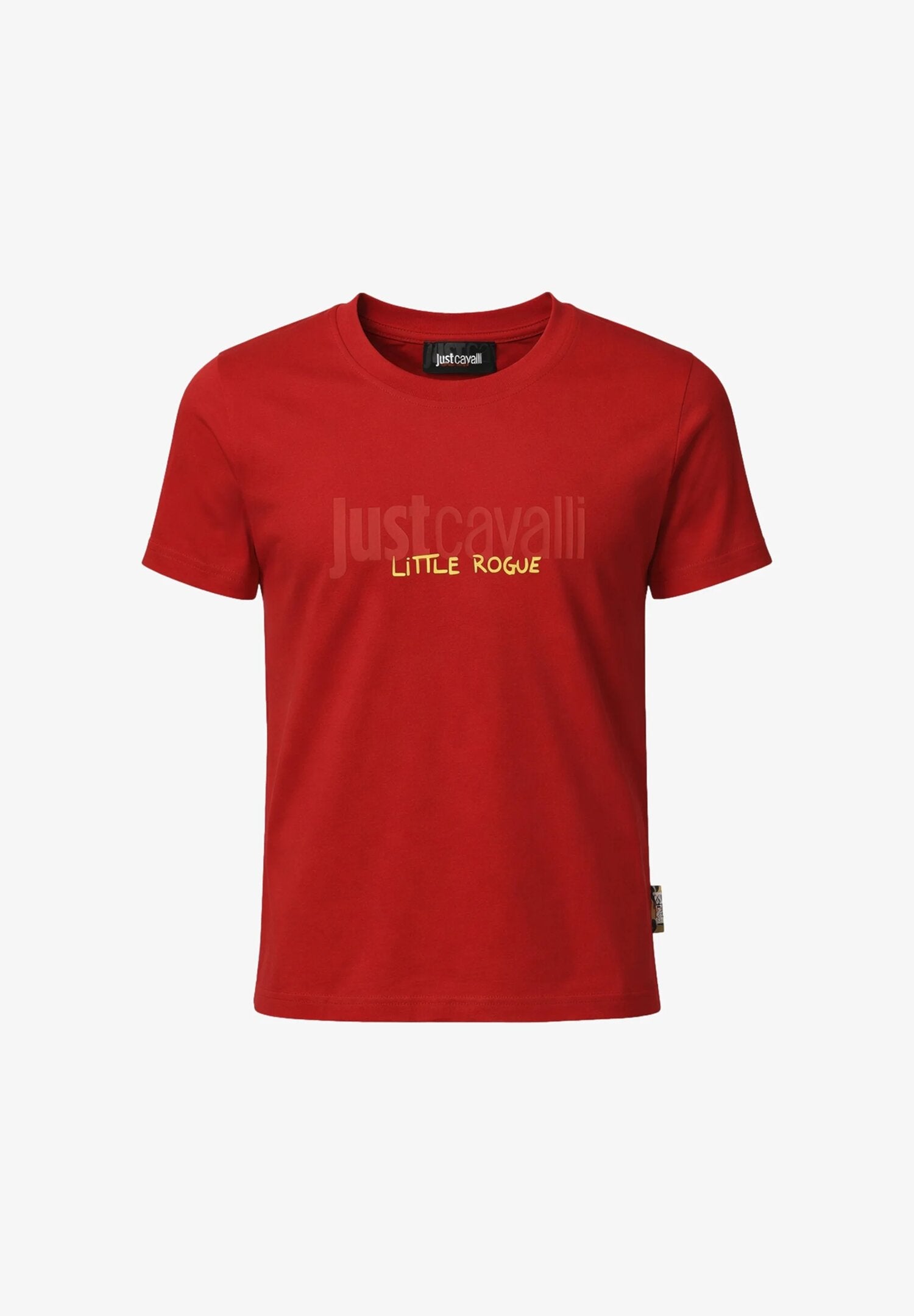 Just Cavalli Tshirt Rossa Con Stampa Logo Jc Davanti Bambino JBP26001TS_