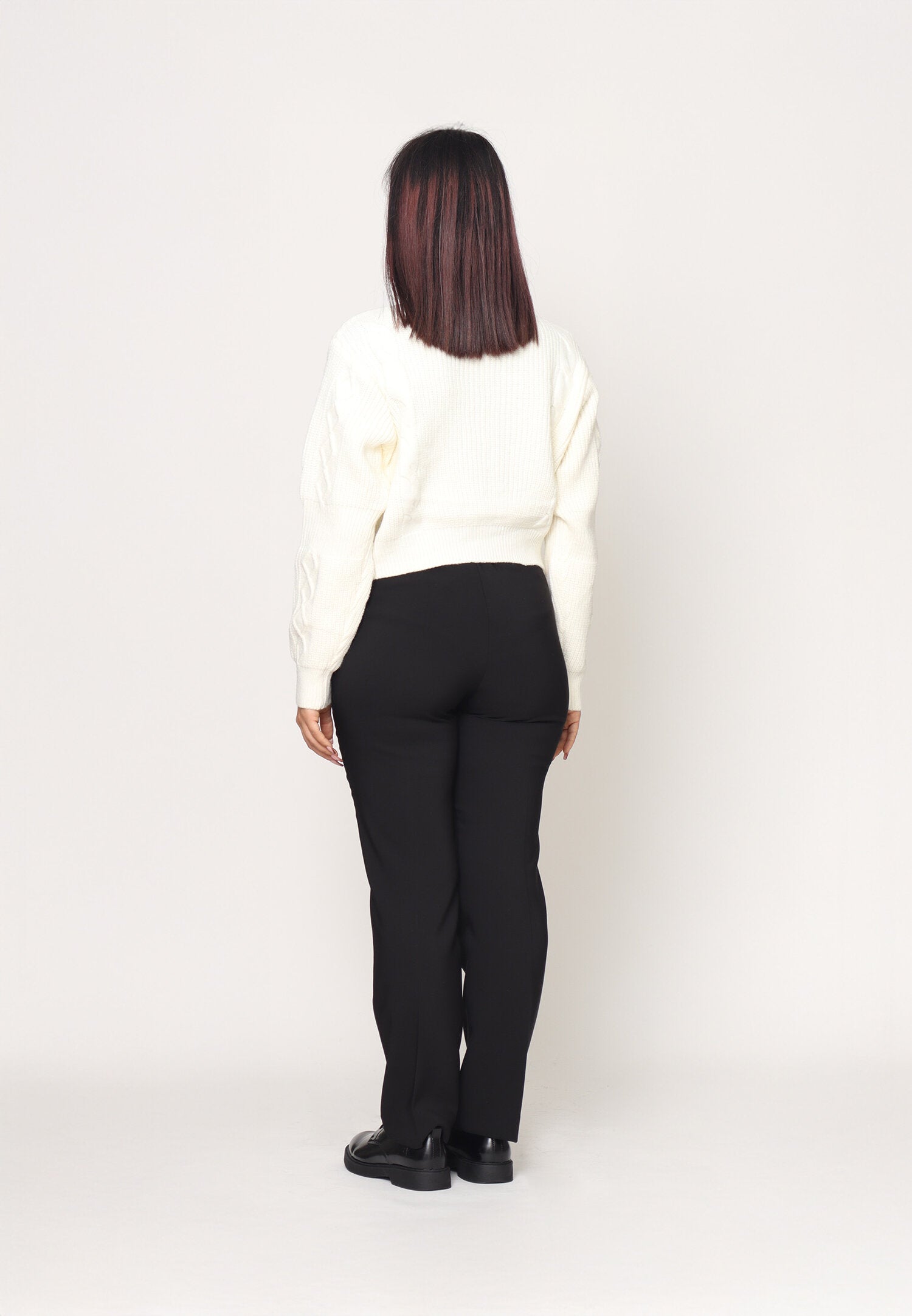 Monte Cervino Maglione Panna Donna In Lana Girocollo Elegante AI25