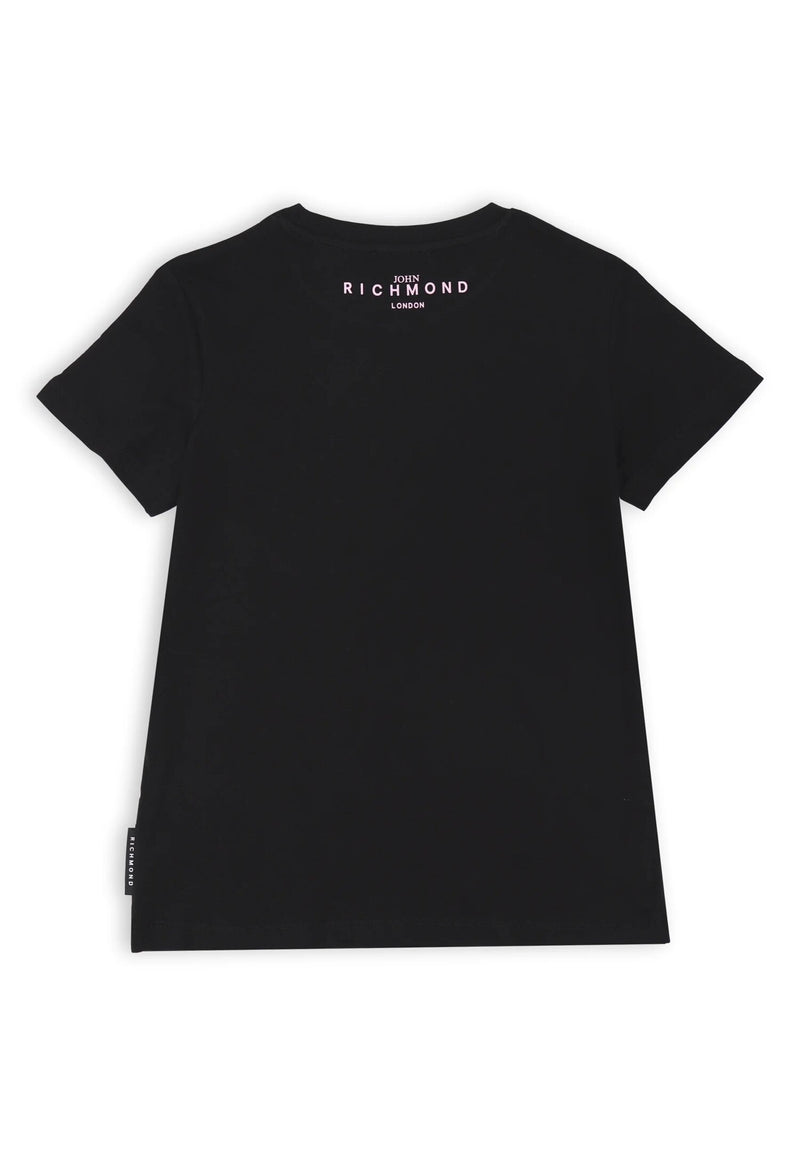 John Richmond - Maglia a maniche corte nera bambina - NERO | CammarataMode