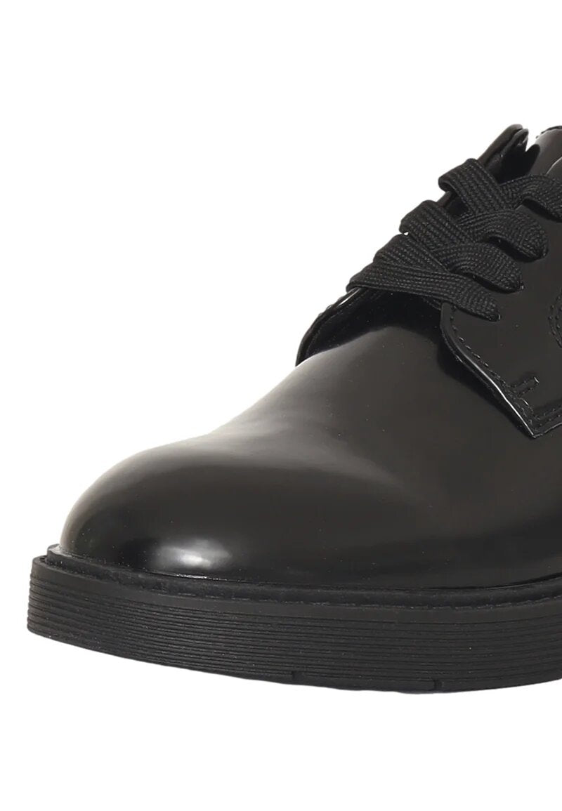 Calvin Klein inglesine bambina nere eleganti stringate scuola - NERO | CammarataMode
