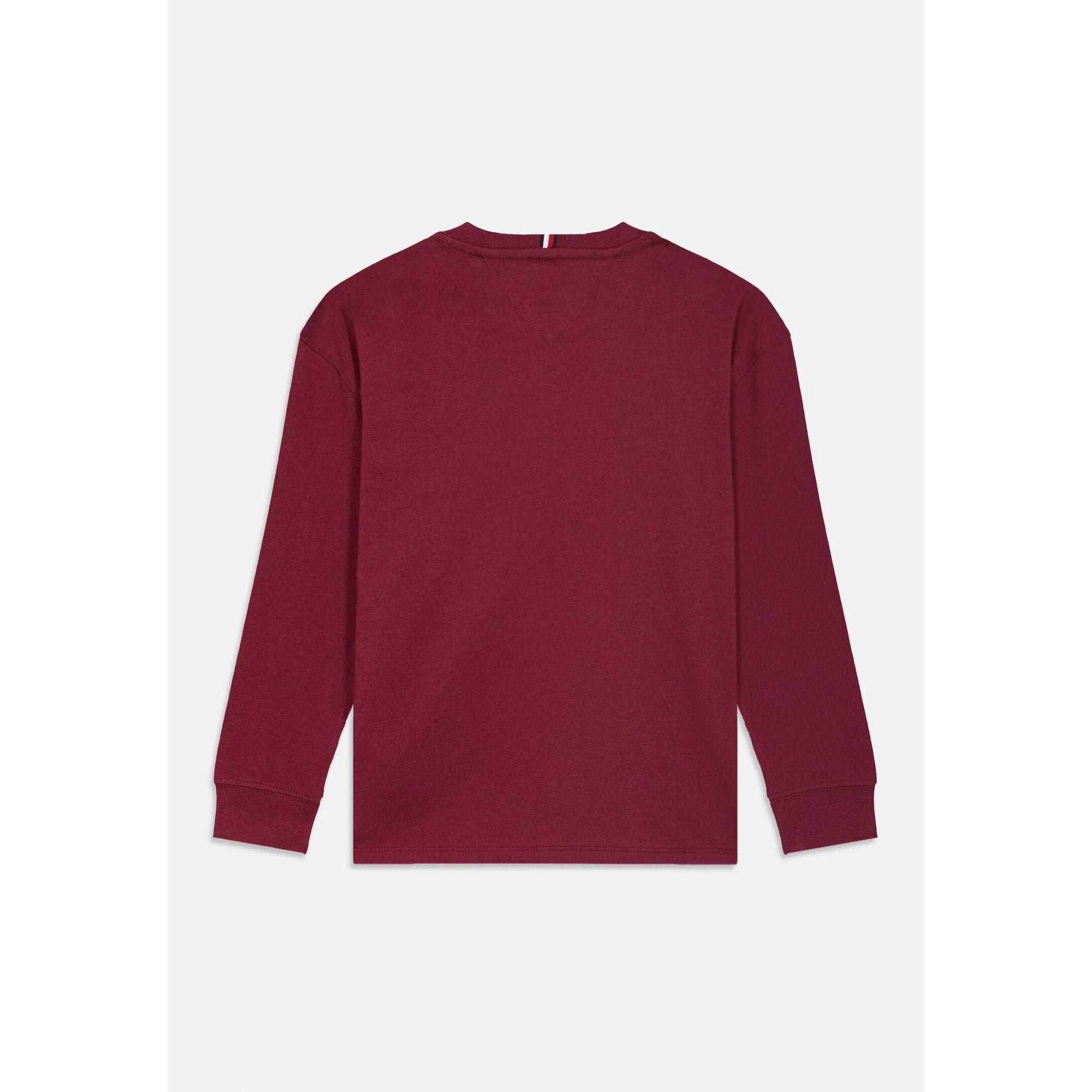 Tommy Hilfiger Tshirt Ragazzo Vinaccio Maniche Lunghe Scuola PE26