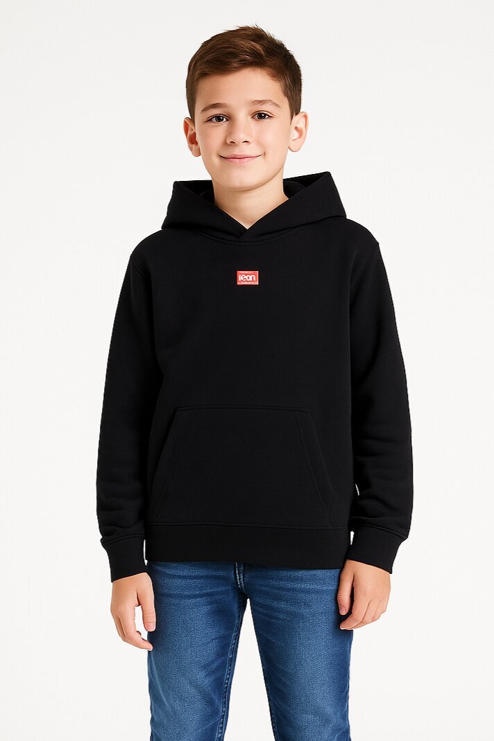 Diesel felpa bambino ragazzo nera con cappuccio cotone 8-16 anni