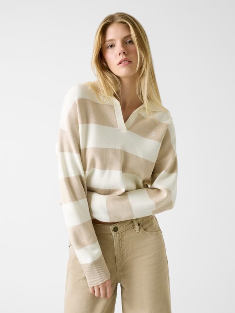 Guess maglia multicolor donna micro logo