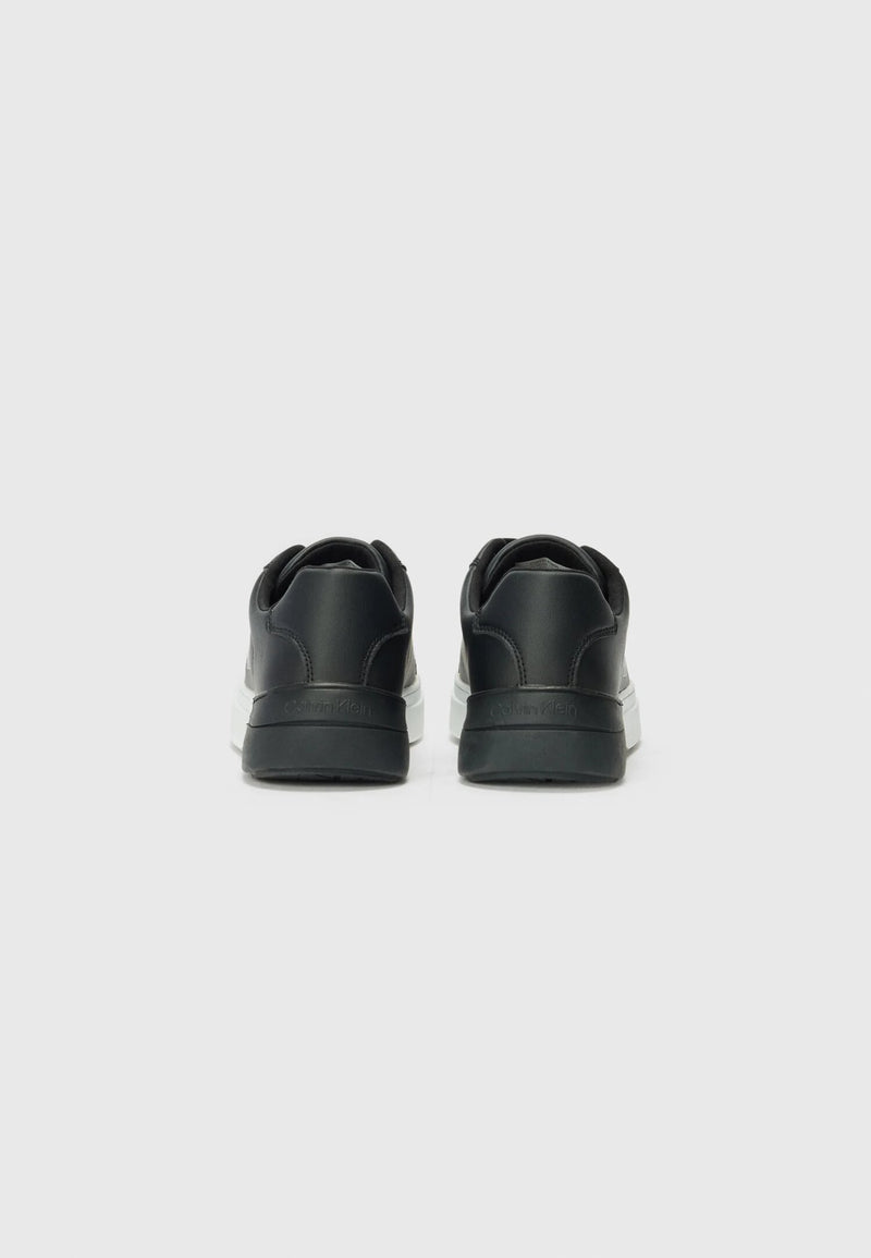 Calvin Klein sneakers basse unisex bambino nere logo stampa moderne - NERO | CammarataMode