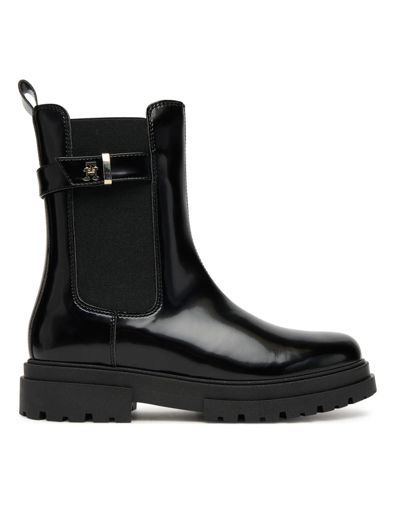 Tommy Hilfiger stivaletti bambina neri autunno inverno eleganti - NERO | CammarataMode
