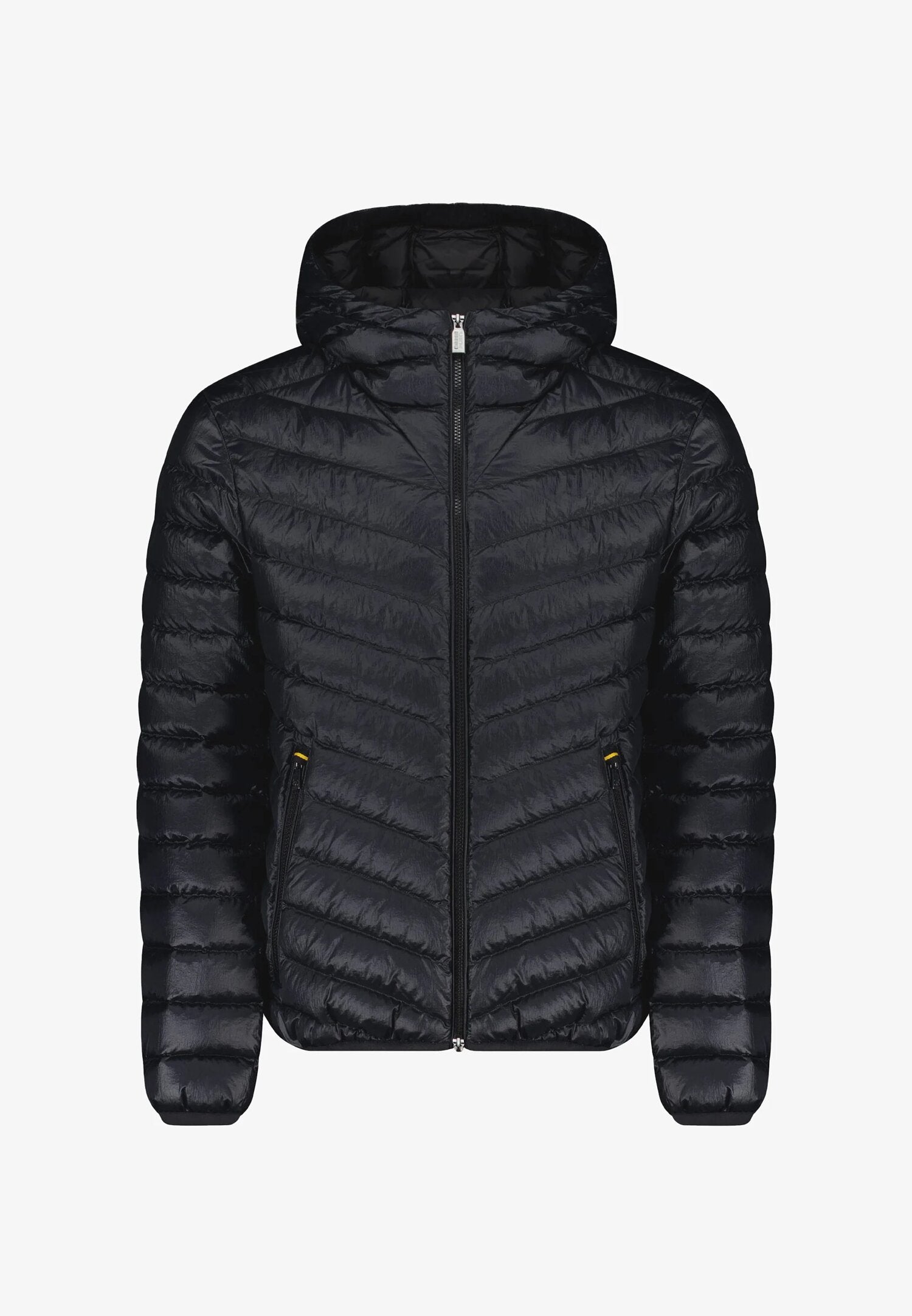 Ciesse Piumini Giubbotto Nero Uomo In Nylon Con Cappuccio Invernale AI25