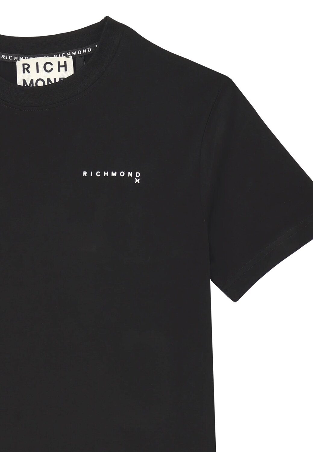 John Richmond T-shirt Uomo Nera – Cotone 100% con Stampa Logo RICH