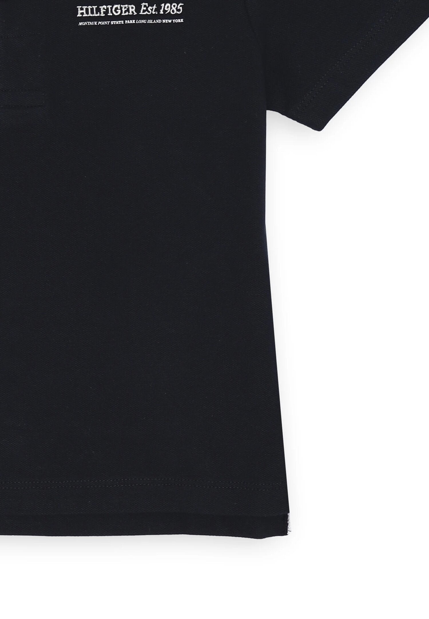 Polo Tommy Hilfiger blu con colletto bianco bambino 6-24 mesi elegante | CammarataMode