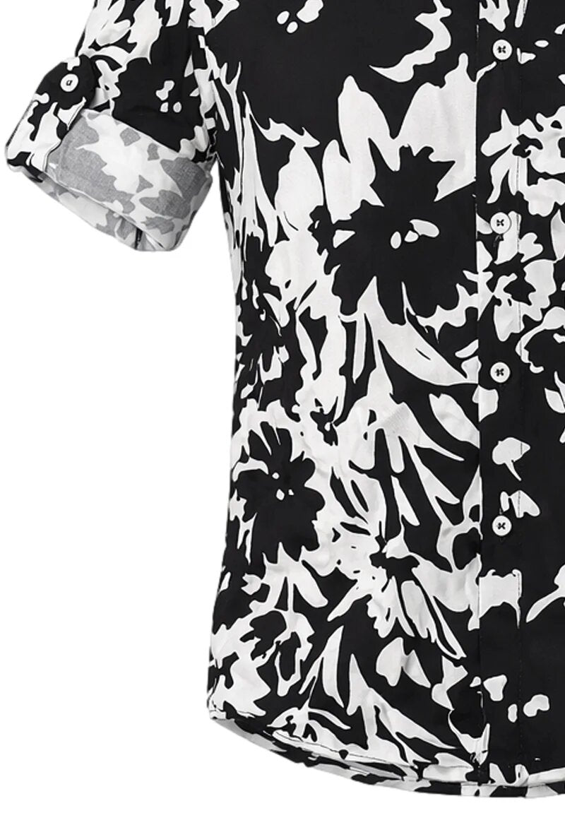 Overd Camicia Fantasia Bianca Bambino Maniche Corte - OK261140SC_