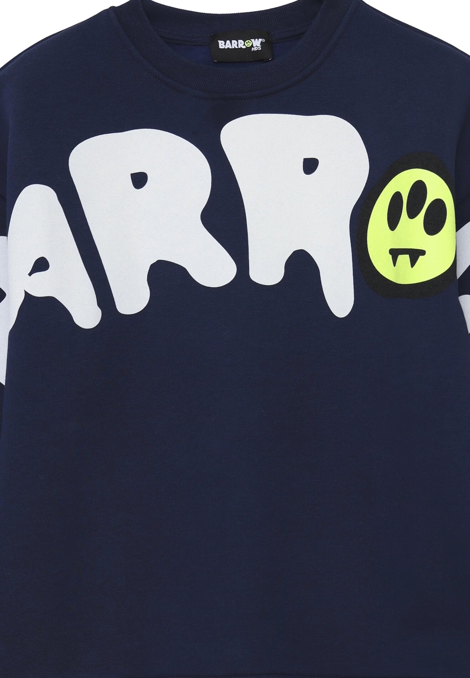 Barrow Felpa Blu Bambino In Cotone Girocollo | Sportivo AI25 | CammarataMode
