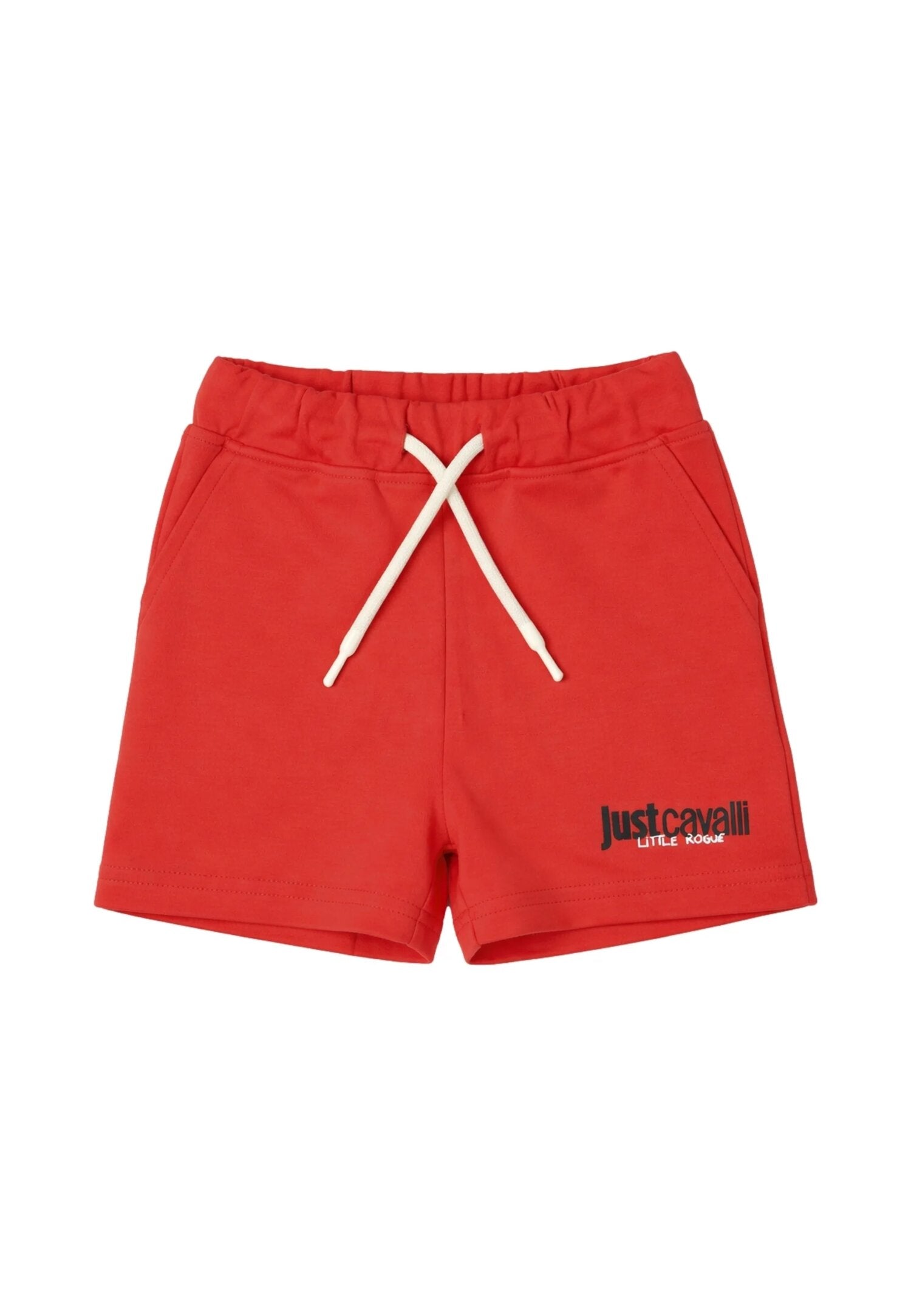 Just Cavalli Completo Tshirt Bermuda Rosso Logo Jc Neonato JIP26044CJ_