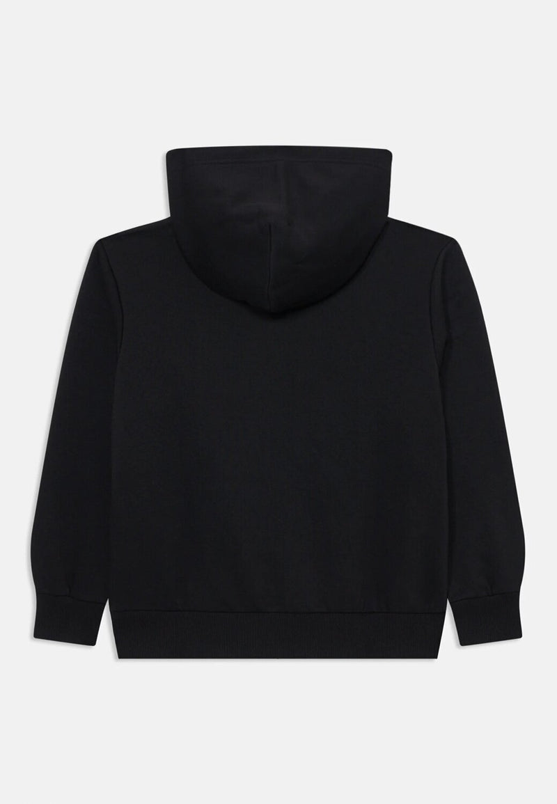Diesel felpa bambino ragazzo nera con cappuccio logo stampato - NERO | CammarataMode