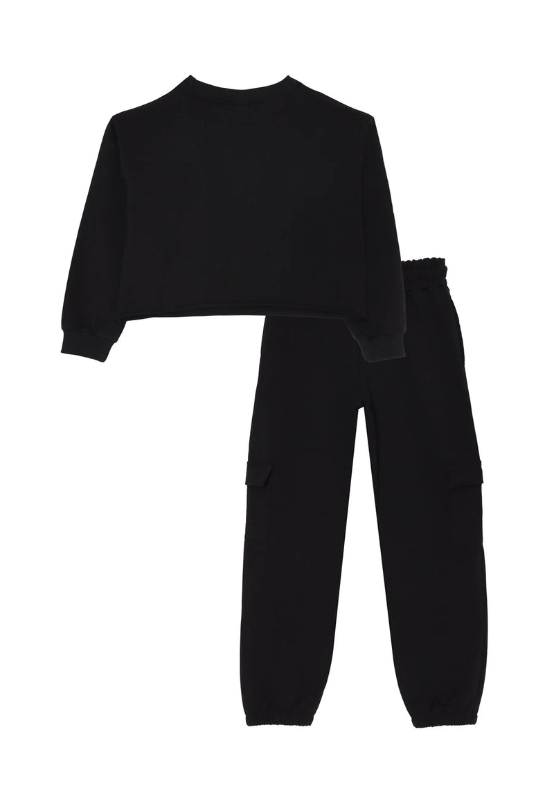 Complete Size Dance Black with White Logo for Girls Spring Summer 2025 - BLACK | CammarataMode