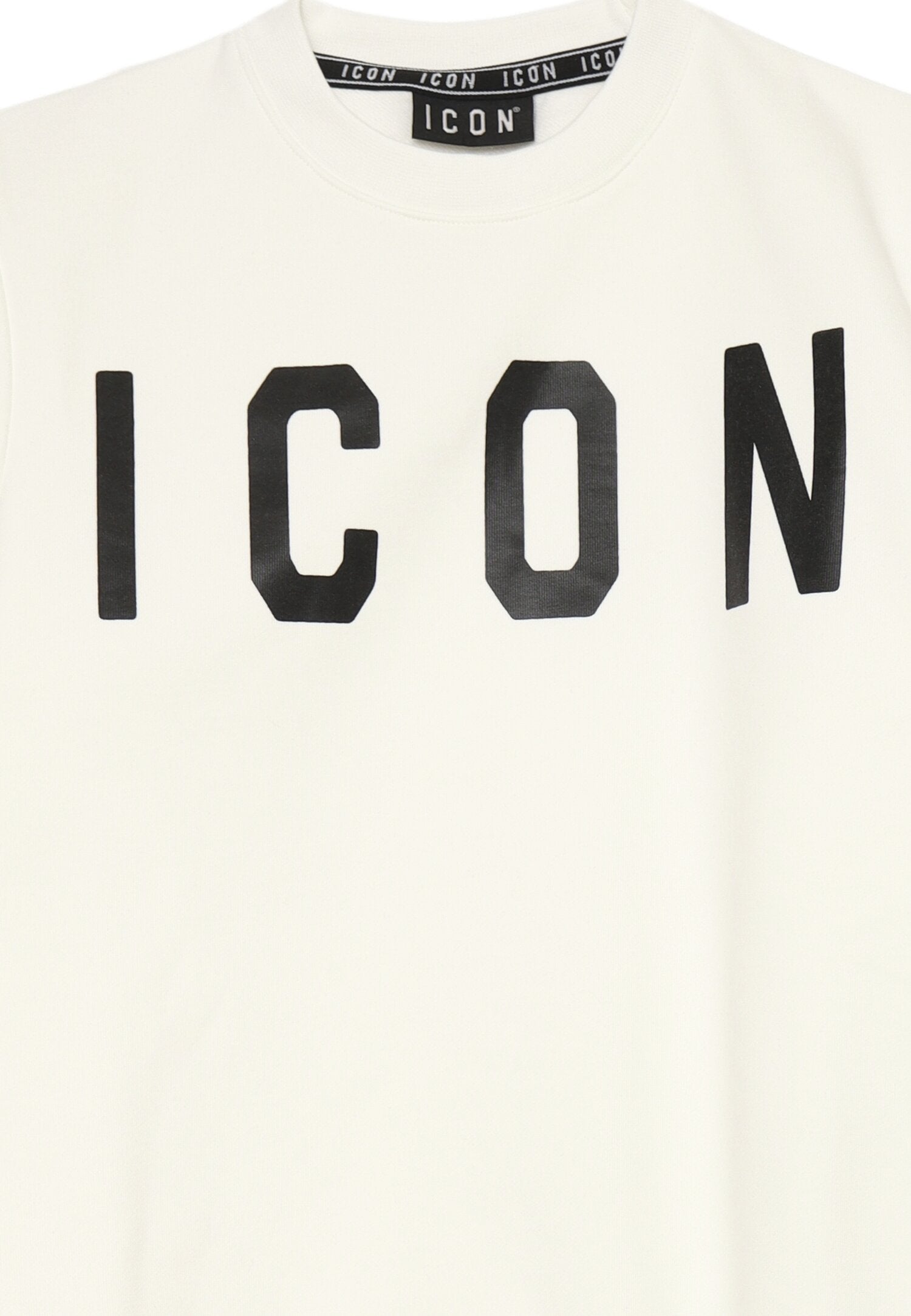 Icon Felpa Bianca Bambino In Cotone Girocollo | Scuola AI25 | CammarataMode