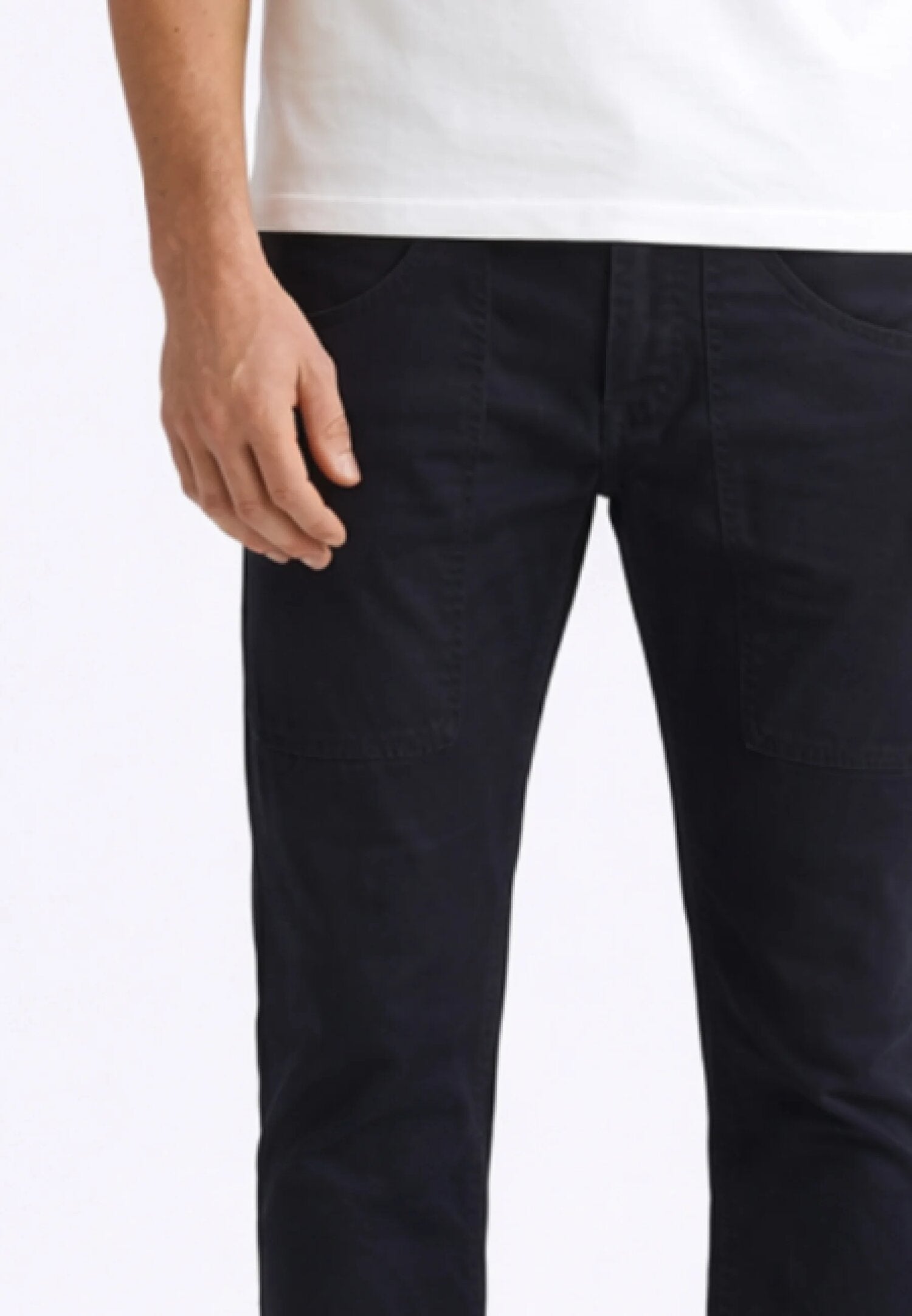 Jeckerson Jeans Blu Cinque Tasche Slim Con Toppa Uomo CTCPTGABA006_