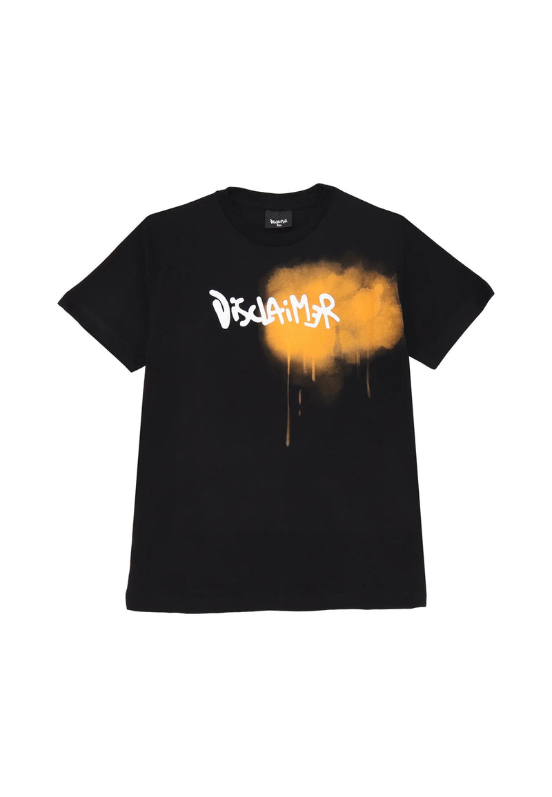 Disclaimer Completo Sportivo Bambino Nero 8-16 Anni Stampa Arancione Urban - NERO | CammarataMode