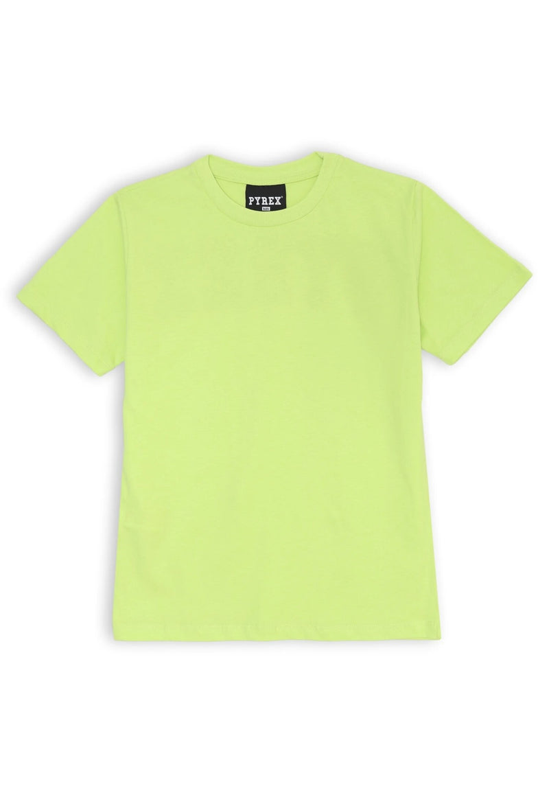 Lime green children's Pyrex suit - T-shirt &amp; shorts spring 25 - VLIME | CammarataMode