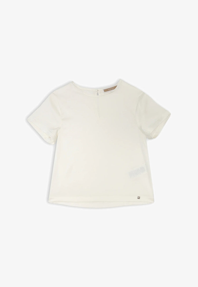 T-shirt panna Kocca bambina - Primavera Estate 2025 - PANNA | CammarataMode