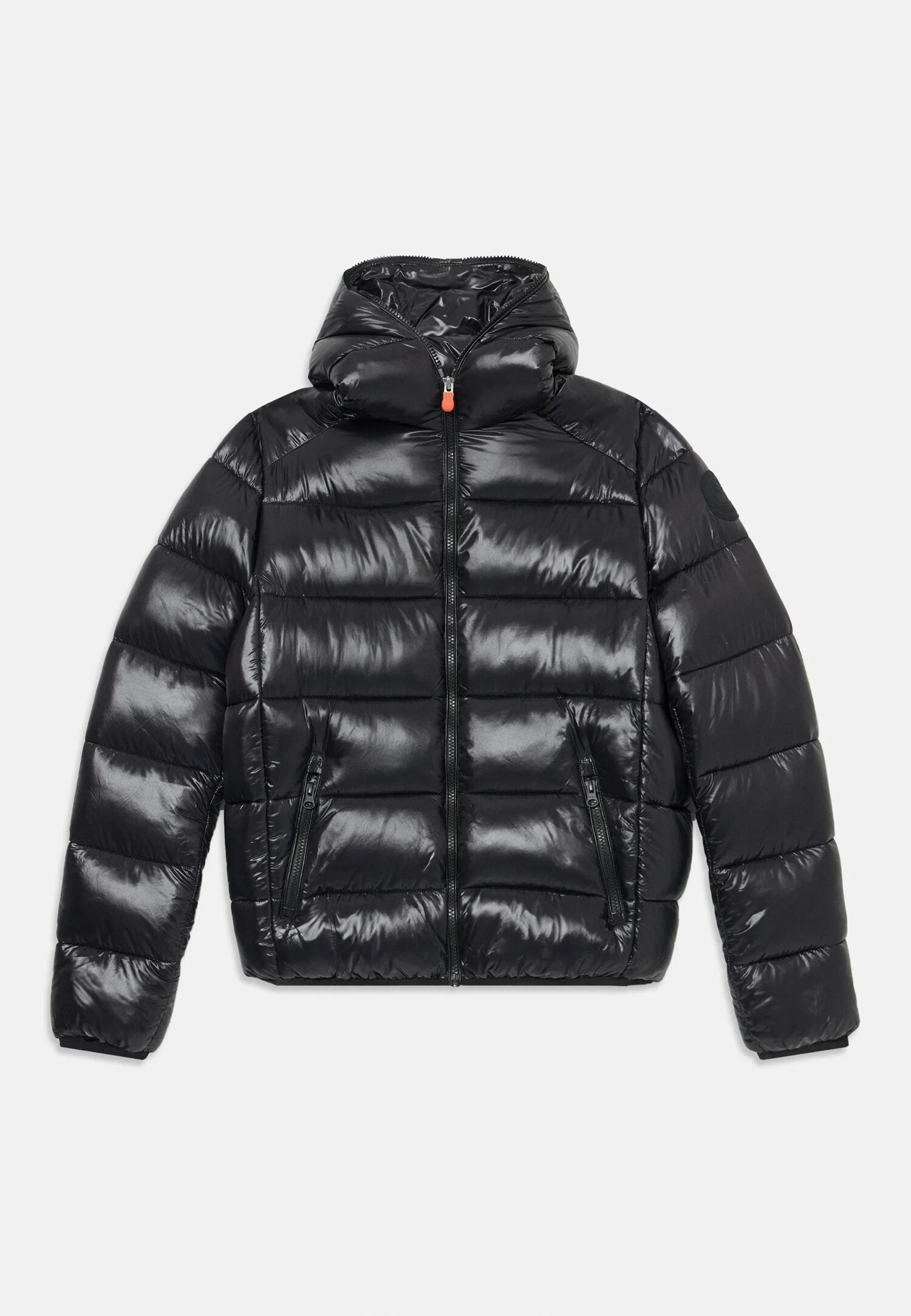 Save The Duck Giubbotto Nero Bambino In Nylon Con Cappuccio Invernale AI25