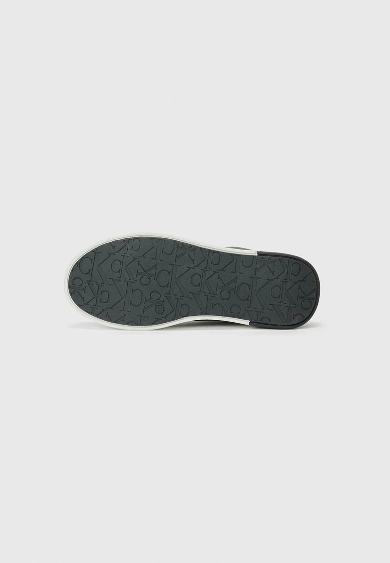 Calvin Klein sneakers basse unisex bambino nere logo stampa moderne - NERO | CammarataMode