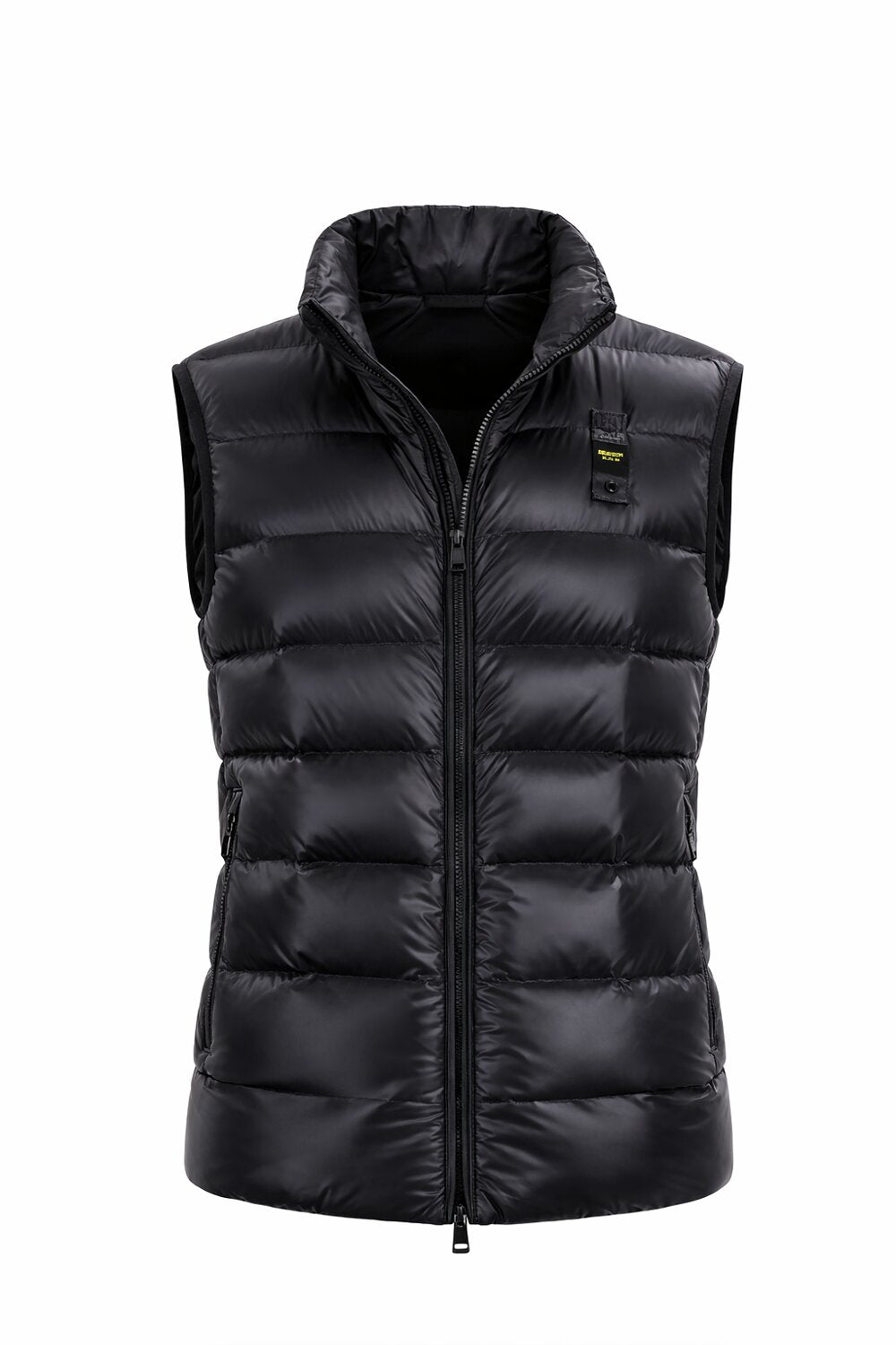 Blauer Usa Gilet Imbottito Nero Uomo Collo Alto 747371_