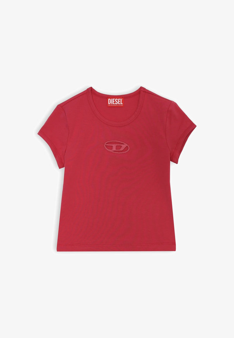 Diesel T-shirt bambina ragazza cotone fucsia - FUXIA | CammarataMode