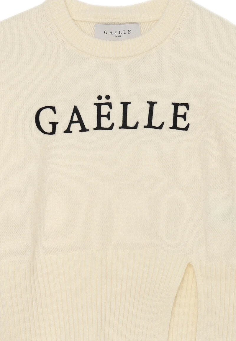 Gaelle Paris Maglioncino Panna Bambina Acrilico Girocollo | Sportivo AI25 | CammarataMode
