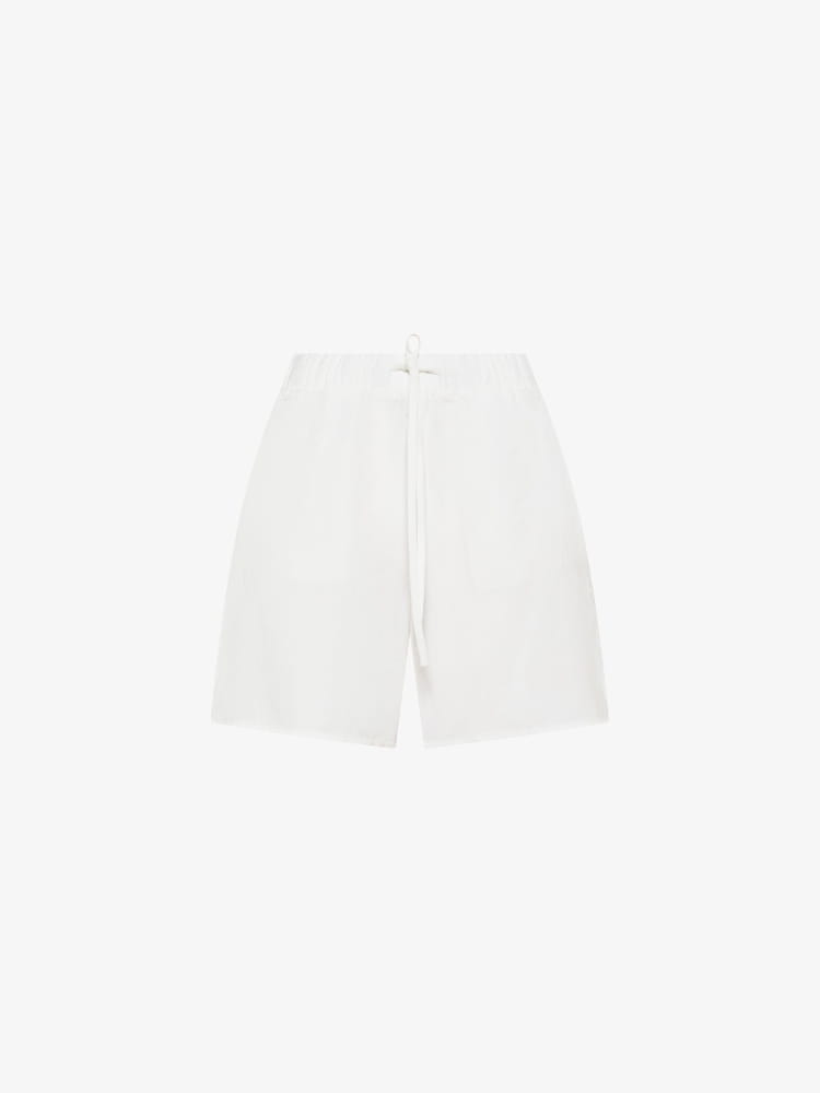 Sun68 shorts bianco donna logo sul lato