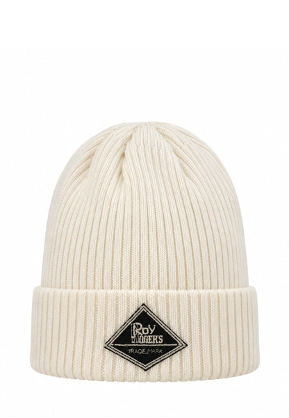 Roy Roger's CAPPELLO PANNA IN MAGLIA CON LOGO PATCH Bambini e ragazzi RX397/00.PANNA_