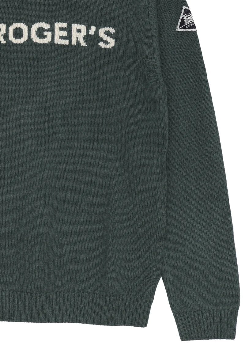 Roy Rogers maglione bambino e ragazzo verde cotone e lana logo