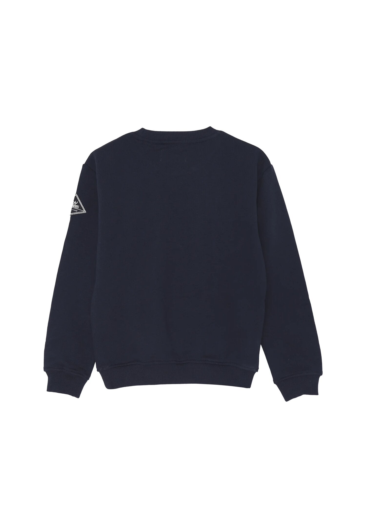 Roy Rogers felpa ragazzo blu cotone stampa logo frontale