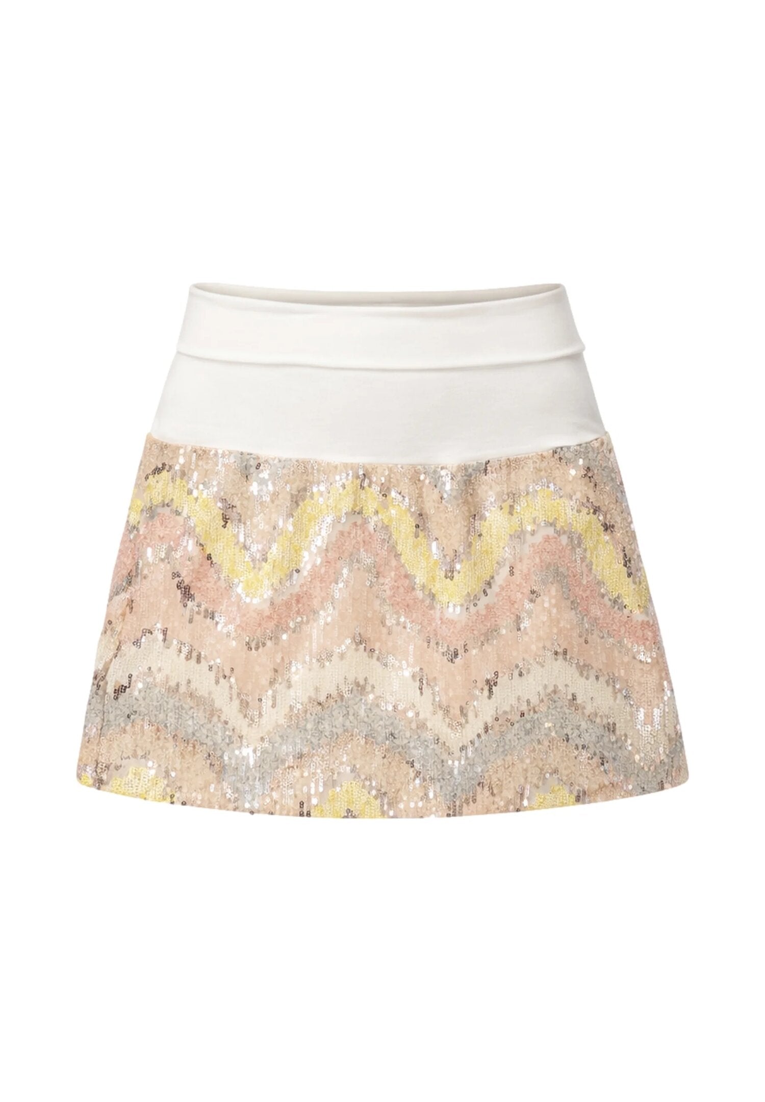 Phard Completo Panna Con Paillettes Multicolor Bambina PH3083-PH3082_