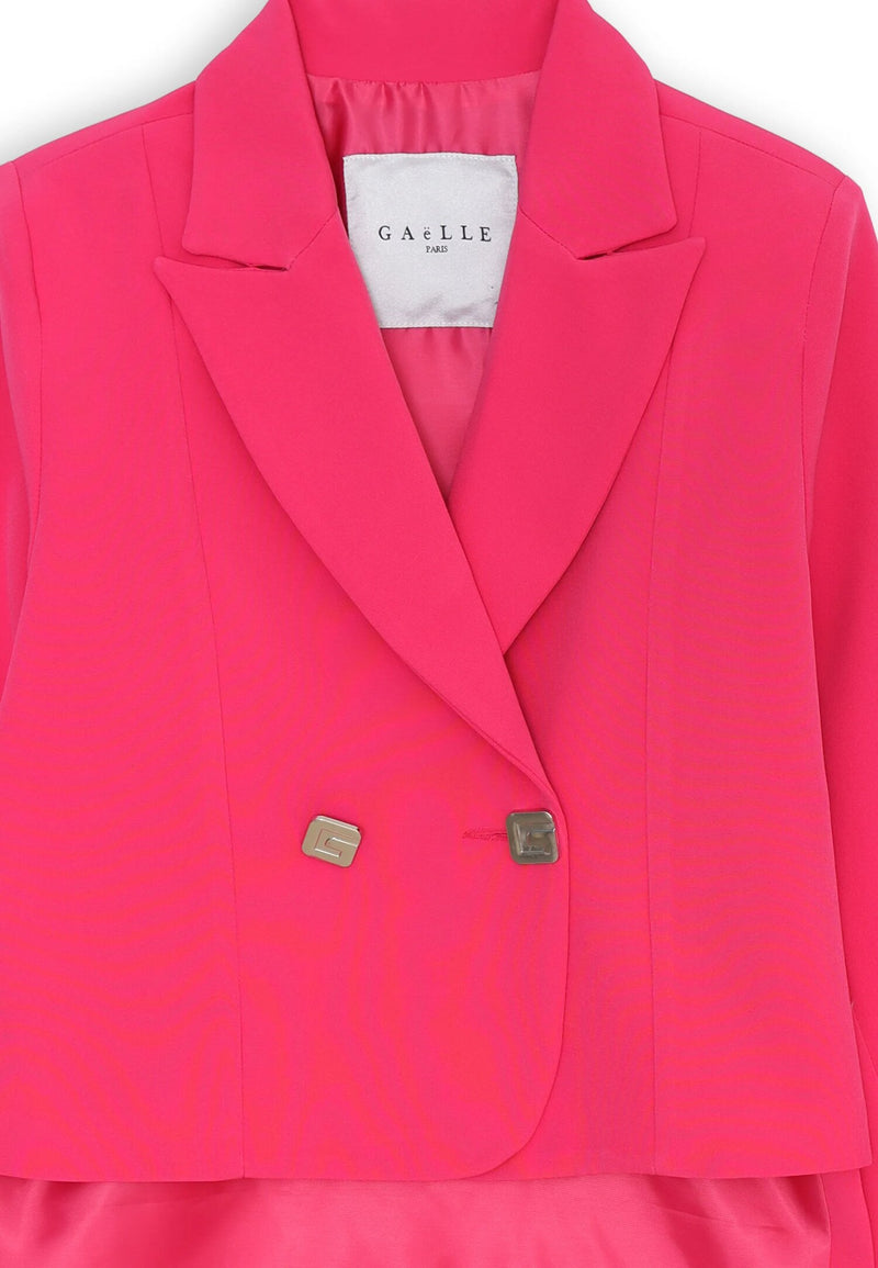 Completo elegante Gaelle Paris bambina ragazza fucsia primavera 2025 - FUXIA | CammarataMode