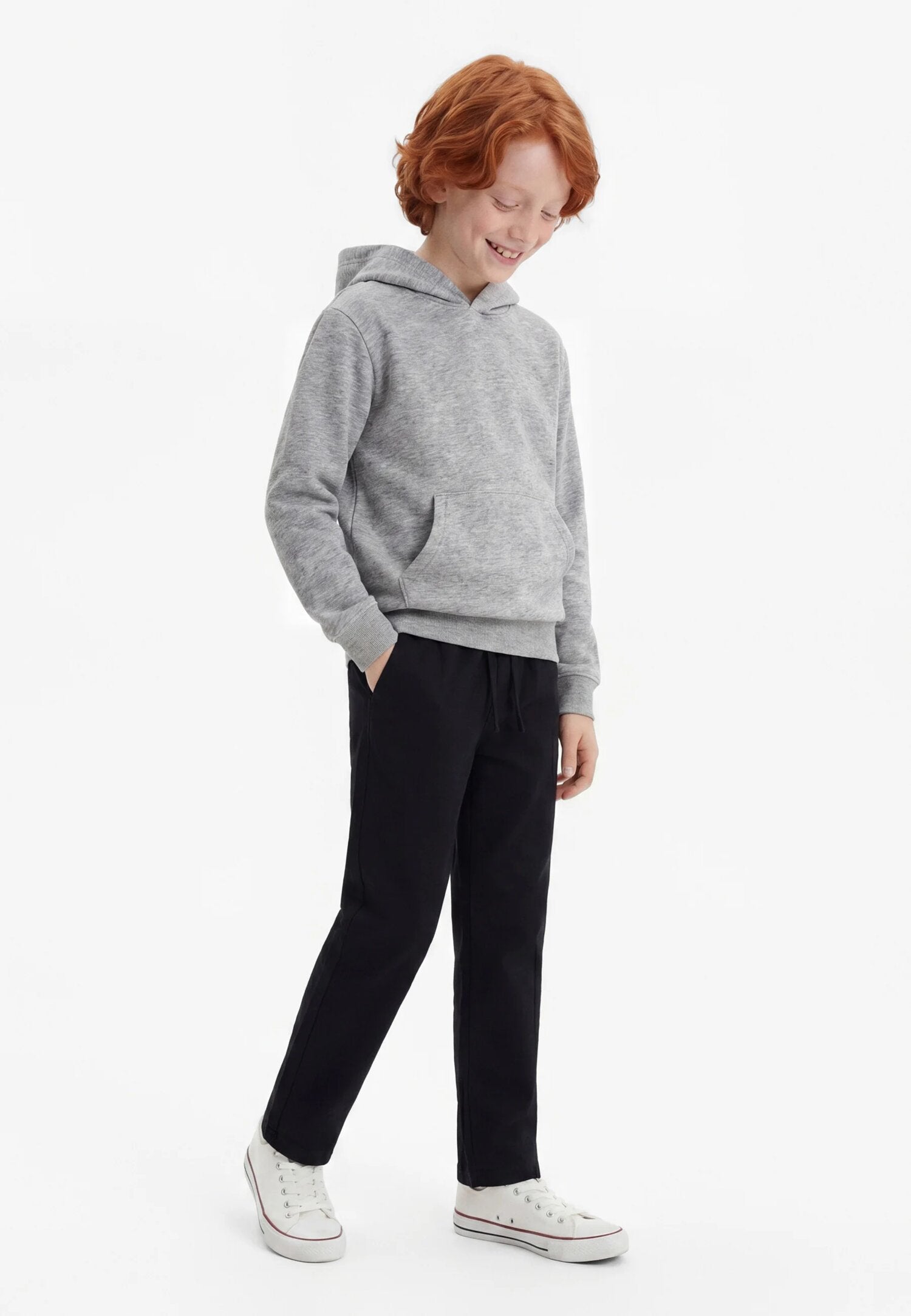 Jack & Jones Pantalone Nero Con Laccio In Vita Bambino 12297922_