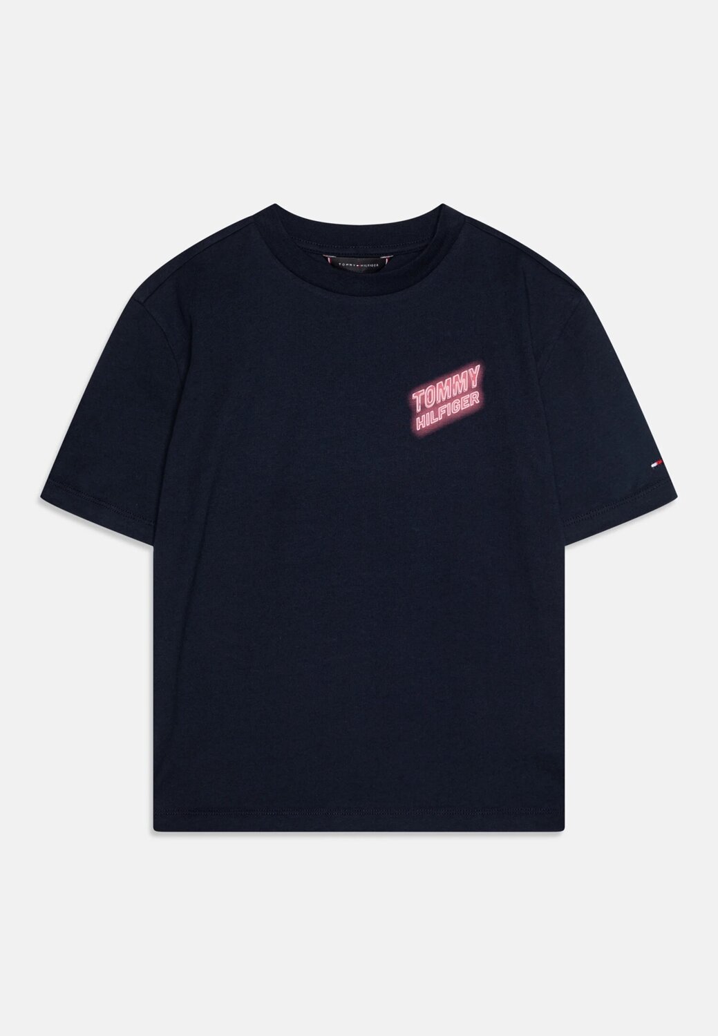 Tommy Hilfiger T-shirt Neon Graphic da Bambino – Cotone Navy