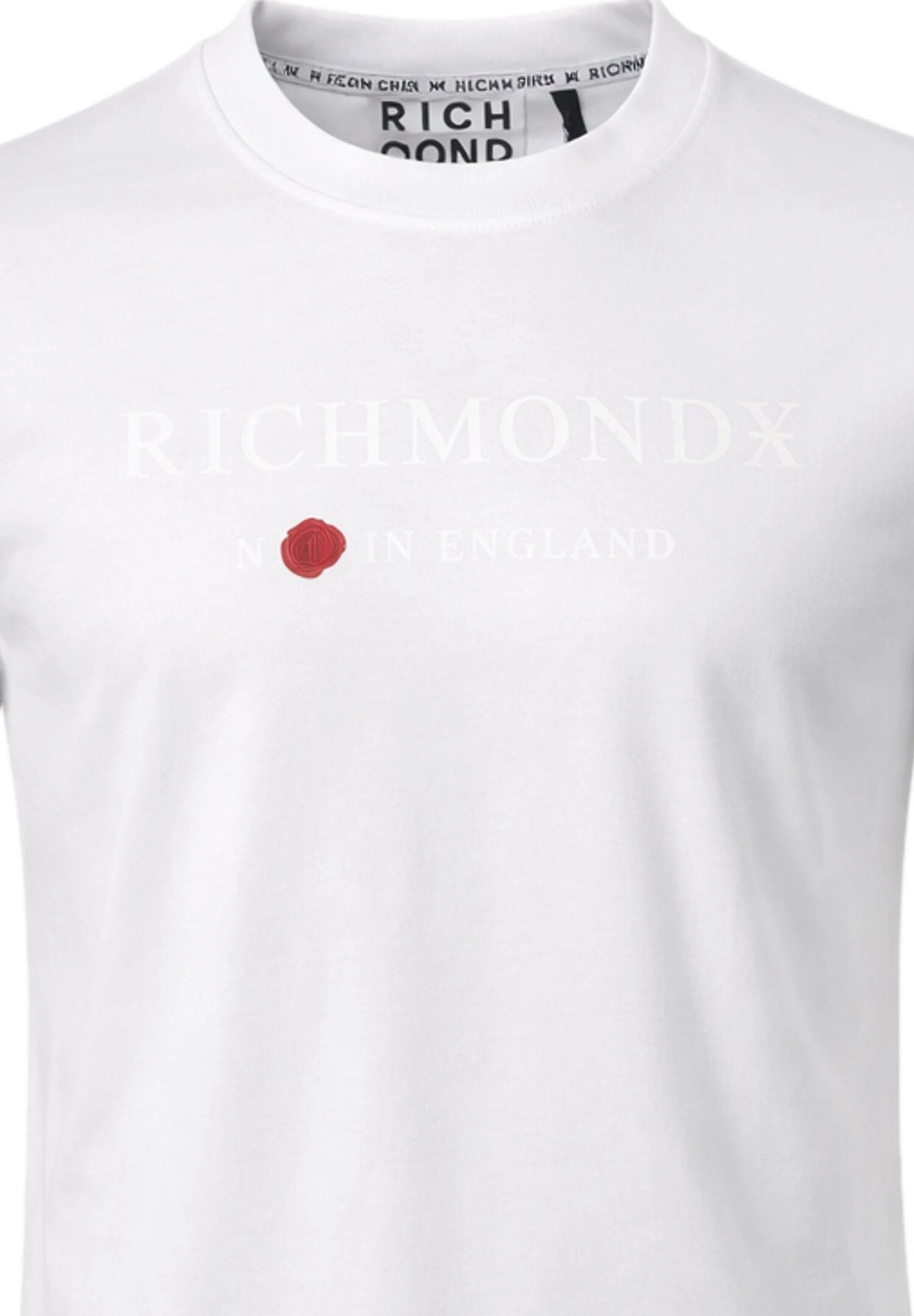 John Richmond Tshirt Bianca Con Scritta Centrale Uomo UMP26020TS_
