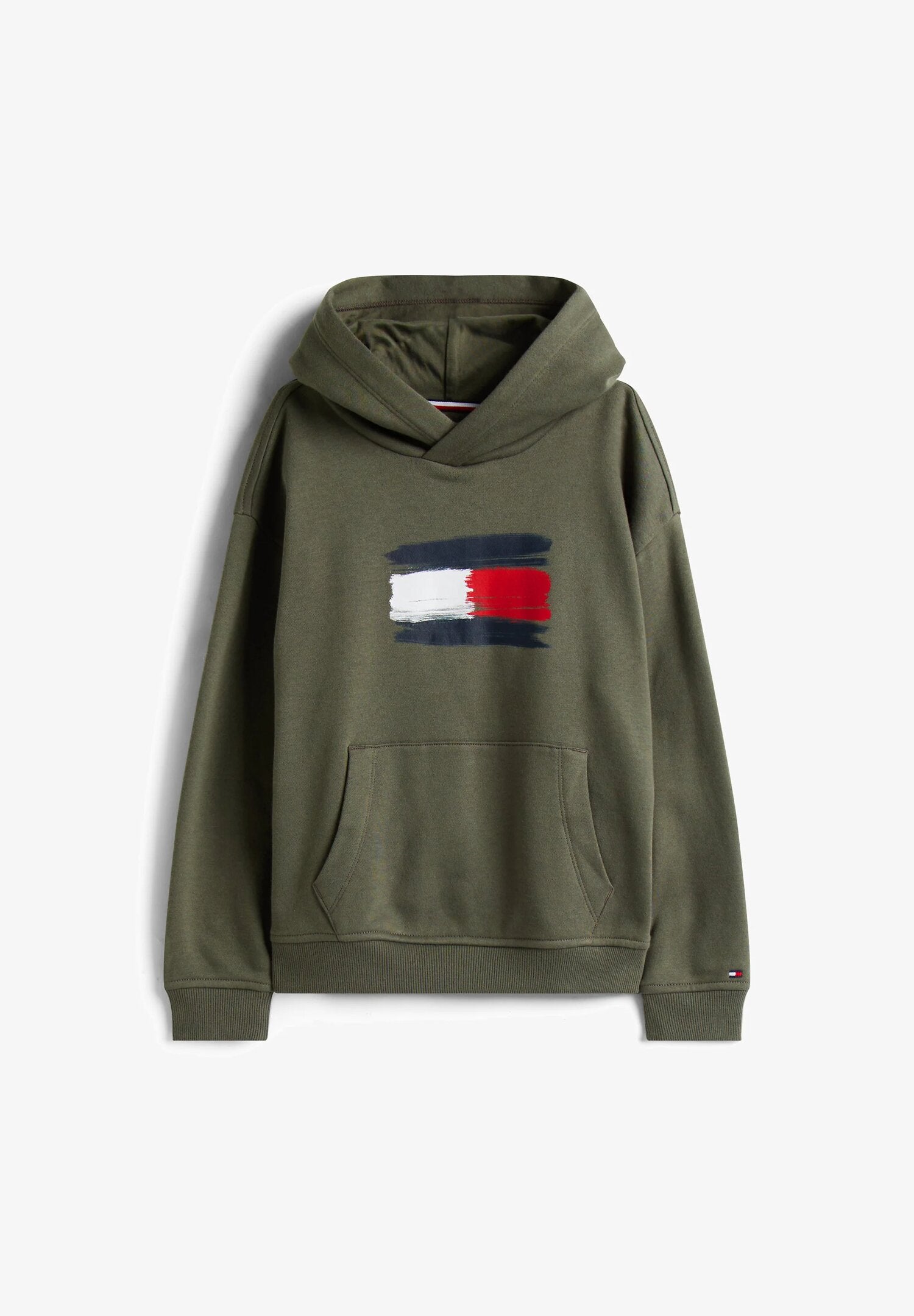 TOMMY HILFIGER – Felpa Bambino con Cappuccio e Logo FLAG