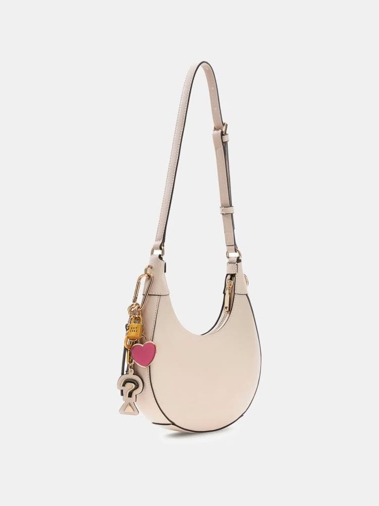 Guess borsa crema donna mini logo