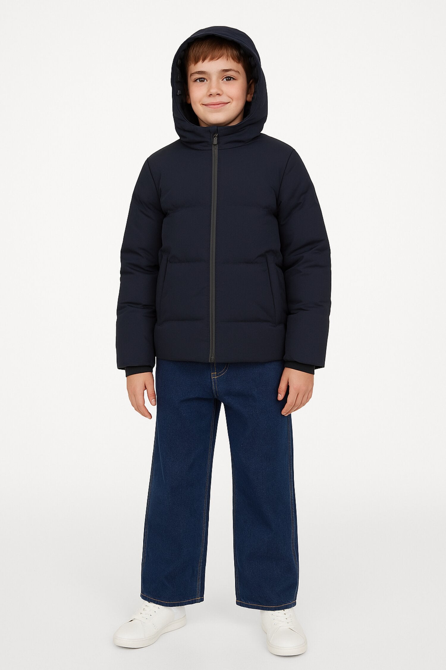 Jack & Jones Junior Giubbotto Bambino In Poliestere Con Cappuccio Scuola AI25