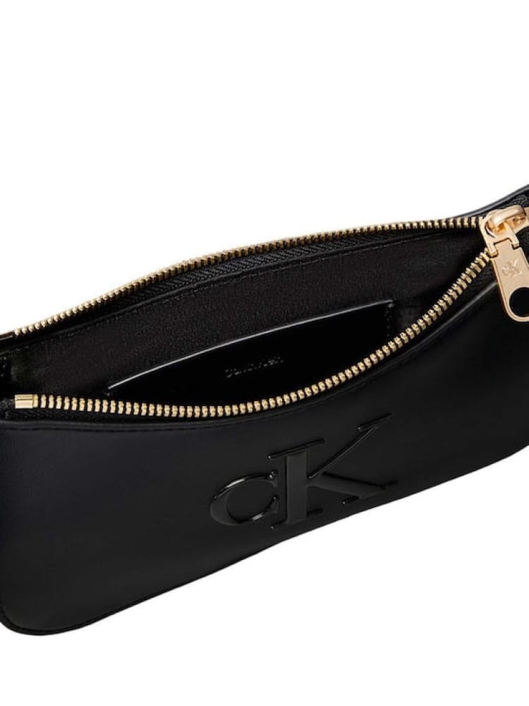 Calvin Klein borsa nera donna maxi logo Misure: 22 x 13 x 2 cm